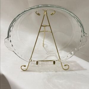 Pyrex 229  32 Clear Glass Pie Dish 9.5 inches 24cm Made USA